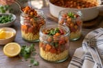 Tray Moroccan Chickpea Stew Jars recipe from Sunday Box Kitchen