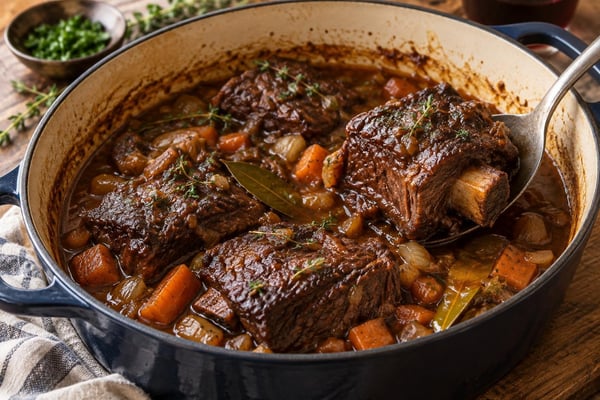 Tender Braised Beef Short Ribs Tender Braised Beef Short Ribs recipe from Simone's Protein Plate