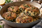 Spinach Mushroom Risotto Cakes recipe from Verdigrain Table