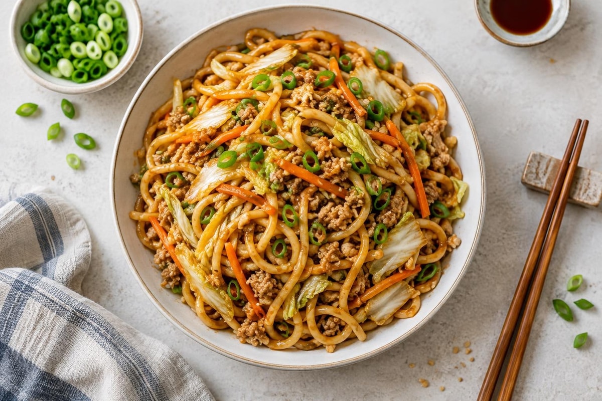 Shanghai Fried Noodles Shanghai Fried Noodles recipe from Thrifty Thyme