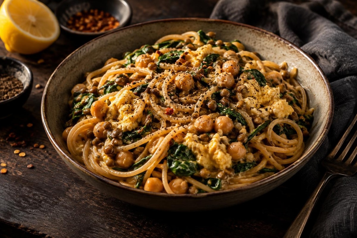 Penny-Wise Pasta Peanut Butter Garlic Greens Penny-Wise Pasta Peanut Butter Garlic Greens recipe from Pantry Ledger Kitchen