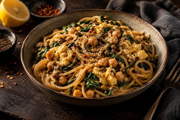 Penny-Wise Pasta Peanut Butter Garlic Greens Penny-Wise Pasta Peanut Butter Garlic Greens recipe from Pantry Ledger Kitchen