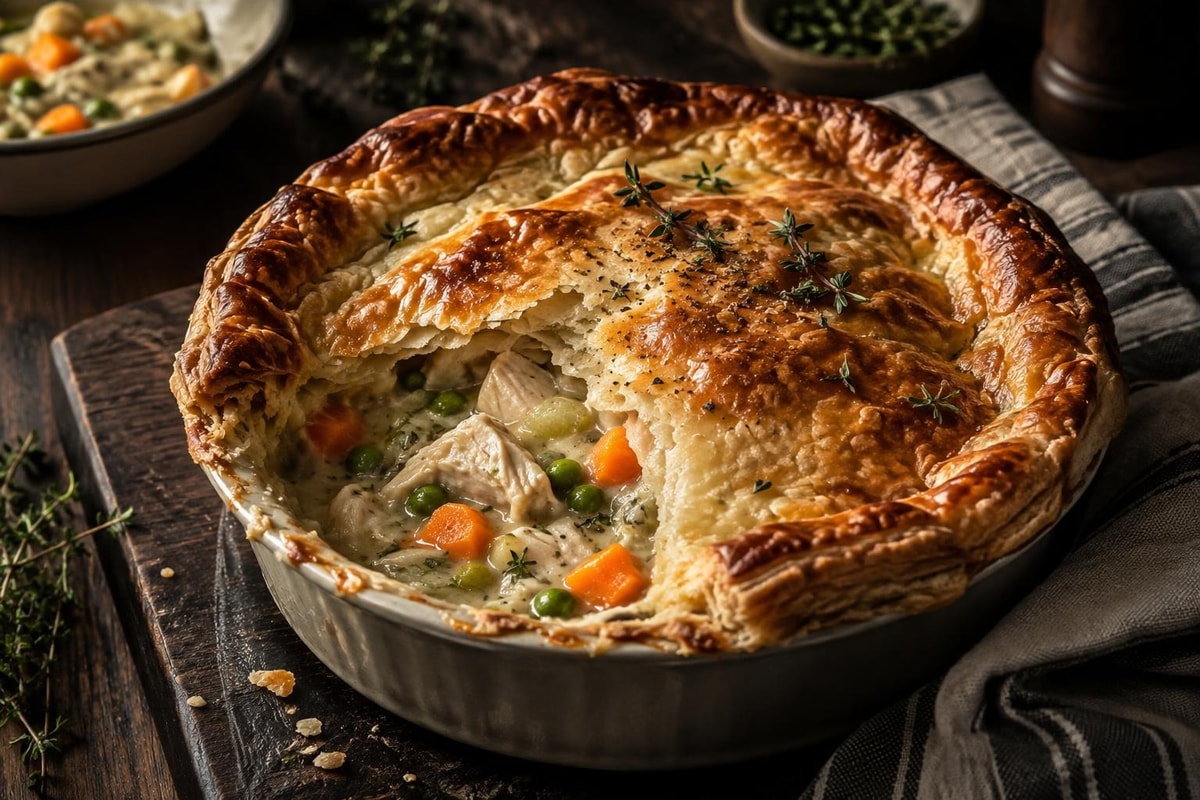 Puff Pastry Chicken Pot Pie Puff Pastry Chicken Pot Pie recipe from Hearthday Table