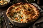 Puff Pastry Chicken Pot Pie recipe from Hearthday Table