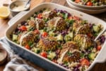 Market Crispy Baked Falafel Bowls recipe from Bright Balance Kitchen