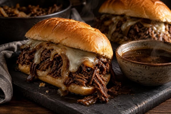 Sunday Chuck Roast Sandwiches Sunday Chuck Roast Sandwiches recipe from Heritage Fork Suppers