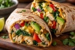Grilled Egg White Veggie Scramble Wraps recipe from Macro Plate Co.