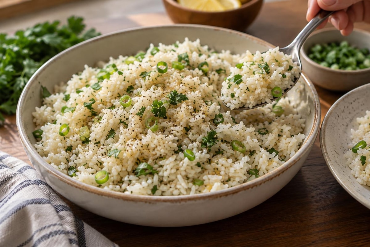 Garlic Rice Garlic Rice recipe from The Frosted Fork