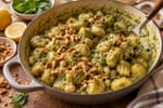 Vegan Pesto White Bean Gnocchi recipe from Pure Fork Plant Lab