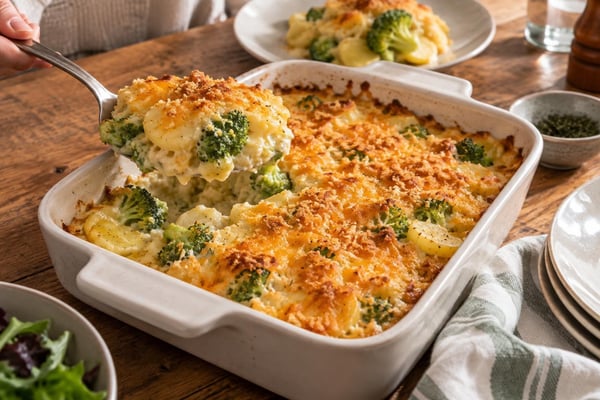 Broccoli Cheddar Potato Bake Broccoli Cheddar Potato Bake recipe from Plant Powered Kitchen