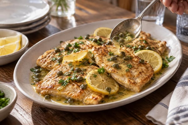 Express Quick Chicken Piccata Express Quick Chicken Piccata recipe from Quarter Hour Table