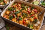 Coconut Curry Tofu Tray recipe from Pure Fork Plant Lab