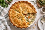 Hearty Classic Chicken Pot Pie recipe from Heritage Fork Suppers