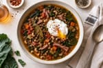 Crowd Feed Black Eyed Pea Collard Soup recipe from Pantry Ledger Kitchen