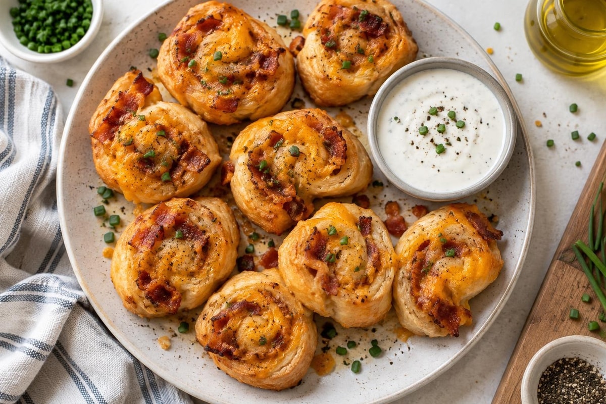 Cheddar Ranch Bacon Rolls Cheddar Ranch Bacon Rolls recipe from The Snap Skillet