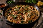 Creamy Tuscan Chicken with Fresh Herbs recipe from Derek's Table