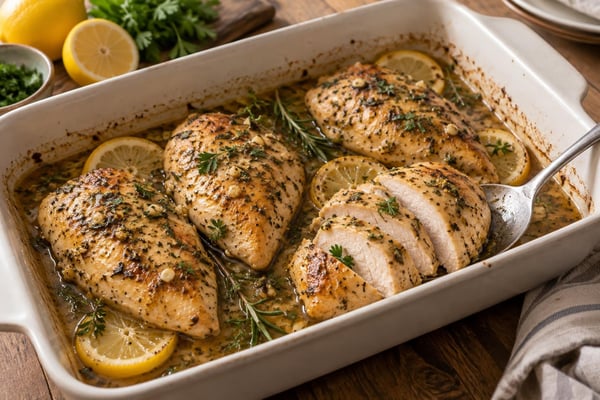 Baked Chicken Breast with Fresh Herbs Baked Chicken Breast with Fresh Herbs recipe from Simone's Protein Plate