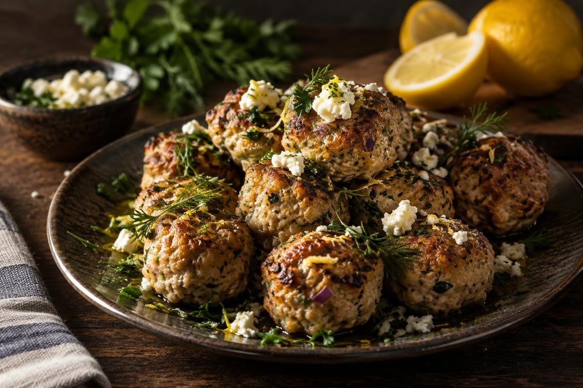 Greek Turkey Meatballs Greek Turkey Meatballs recipe from Keto Table