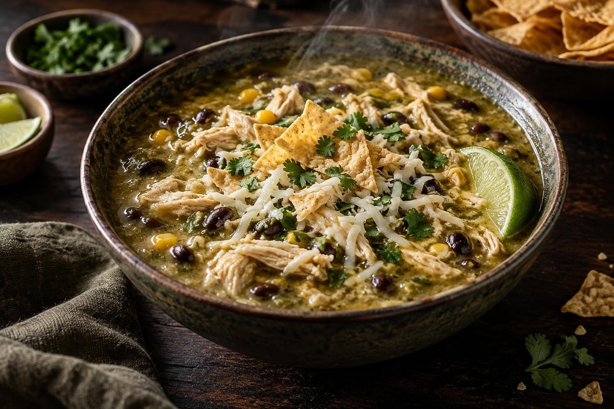 Green Chicken Enchilada Soup Green Chicken Enchilada Soup recipe from Ember Pot