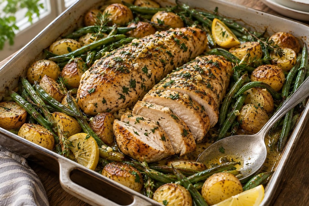 Seared Herb Roast Turkey Tenderloin Tray Seared Herb Roast Turkey Tenderloin Tray recipe from Macro Plate Co.