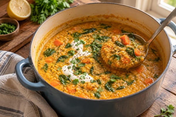Nutrient-Dense Carrot Ginger Carrot Lentil Soup Nutrient-Dense Carrot Ginger Carrot Lentil Soup recipe from Bright Balance Kitchen