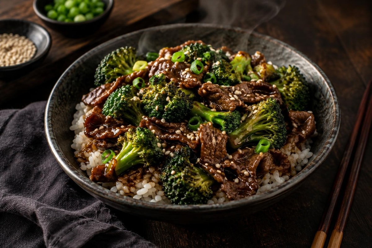 Skillet Garlic Soy Beef with Broccoli Skillet Garlic Soy Beef with Broccoli recipe from Crossroads Kitchen