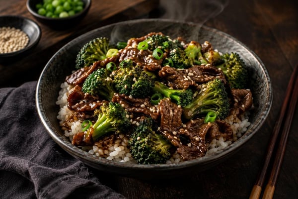 Skillet Garlic Soy Beef with Broccoli Skillet Garlic Soy Beef with Broccoli recipe from Crossroads Kitchen