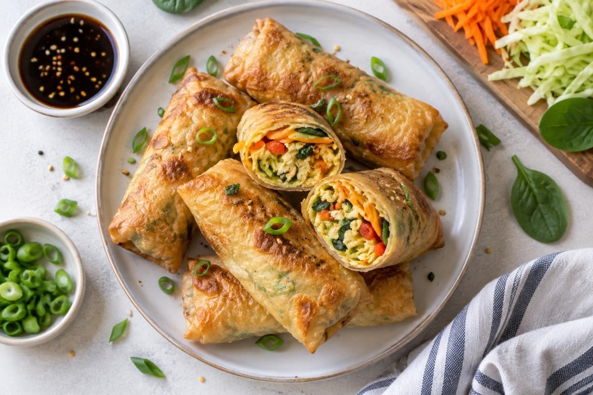 Vegetable Egg Rolls recipe from The Verdant Spoon