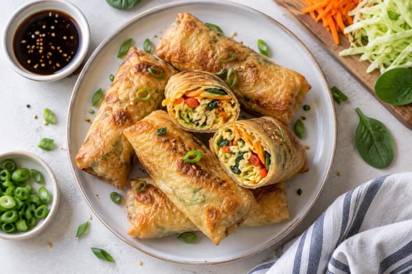 Vegetable Egg Rolls recipe from The Verdant Spoon