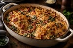 Southern-Style Creamy Tuscan Chicken Bake recipe from Velvet Spoon Kitchen