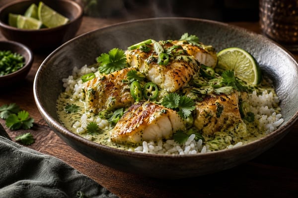 Crispy Green Coconut Fish Curry Crispy Green Coconut Fish Curry recipe from Crossroads Kitchen