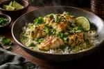 Crispy Green Coconut Fish Curry recipe from Crossroads Kitchen