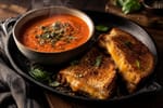 Tomato Soup Grilled Cheese Skillet Tray recipe from Safe Harbor Table