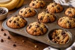 Banana Chocolate Chip Muffins recipe from Sunrise & Crumb