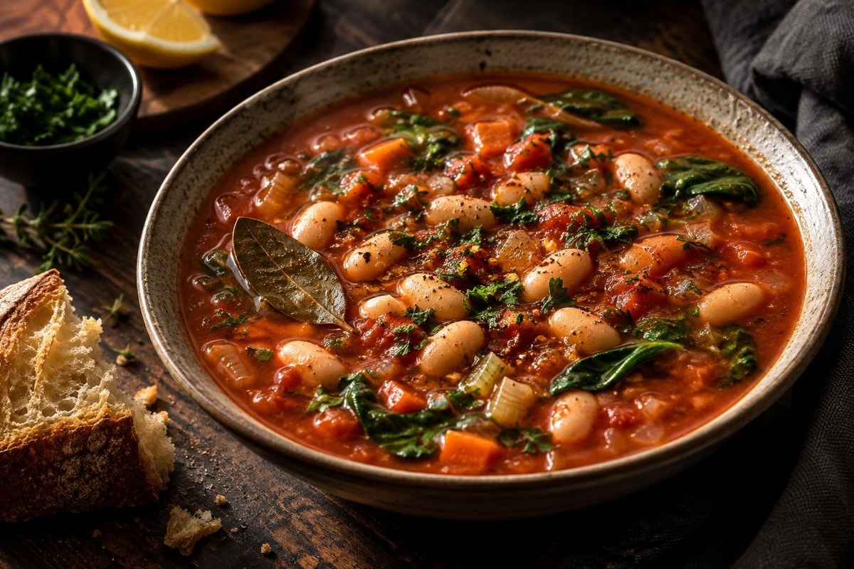 Tomato White Bean Soup Tomato White Bean Soup recipe from Plant Powered Kitchen