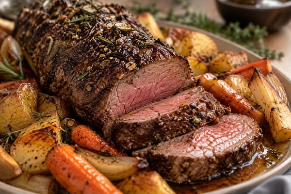 Beef Tenderloin Roast Root Veggies Beef Tenderloin Roast Root Veggies recipe from Sage & Millet Kitchen