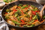 Potsticker Stir Fry recipe from The Snap Skillet