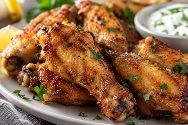 Crispy Baked Chicken Wings recipe from Derek's Table