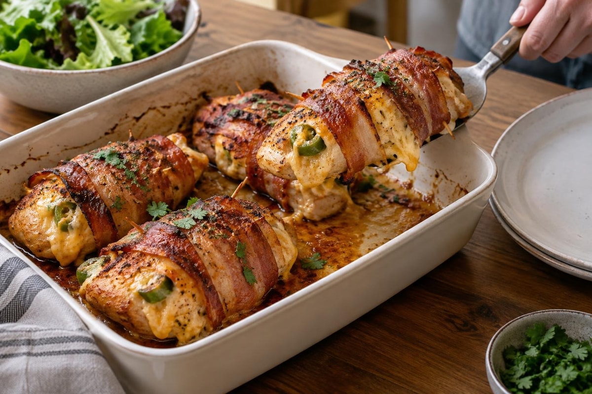 Bacon Wrap Chicken Jalapeño Tray Bacon Wrap Chicken Jalapeño Tray recipe from Ketolite Table