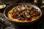 Polenta Bowl Mushroom Ragu recipe from Sage & Millet Kitchen