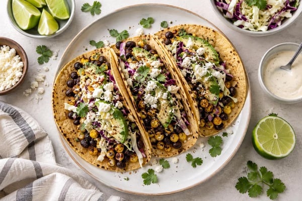 Crispy Chili Lime Corn Tacos recipe from Crossroads Kitchen