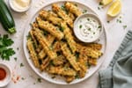 Baked Zucchini Fries recipe from Sunrise & Crumb