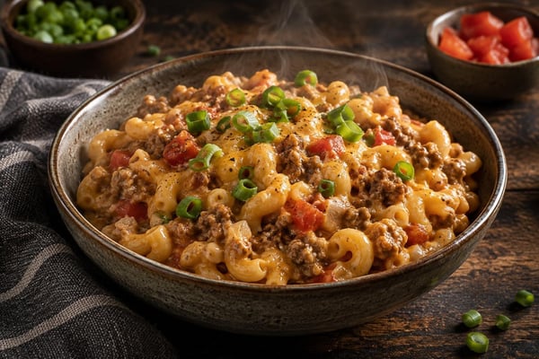 Cheesy Cheesy Taco Pasta Mild recipe from Little Fork Academy