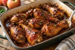Crowd-Pleasing Apple BBQ Chicken Drumsticks recipe from Little Fork Academy