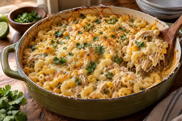 White Chili Chicken Mac and Cheese White Chili Chicken Mac and Cheese recipe from Pebble Plate Kids