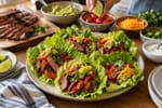 Keto-ish Steak Lettuce Taco Bar recipe from Carb Smart Table