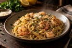 Shrimp Scampi Pasta recipe from Thrifty Thyme
