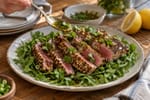 Sommelier-Style Seared Tuna Crusted Coriander recipe from Copper Ladle Studio