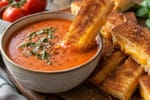 Creamy Tomato Soup Grilled Cheese Dunkers Tray recipe from Velvet Spoon Kitchen