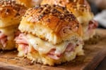 Ham and Cheese Sliders recipe from Pebble Plate Kids